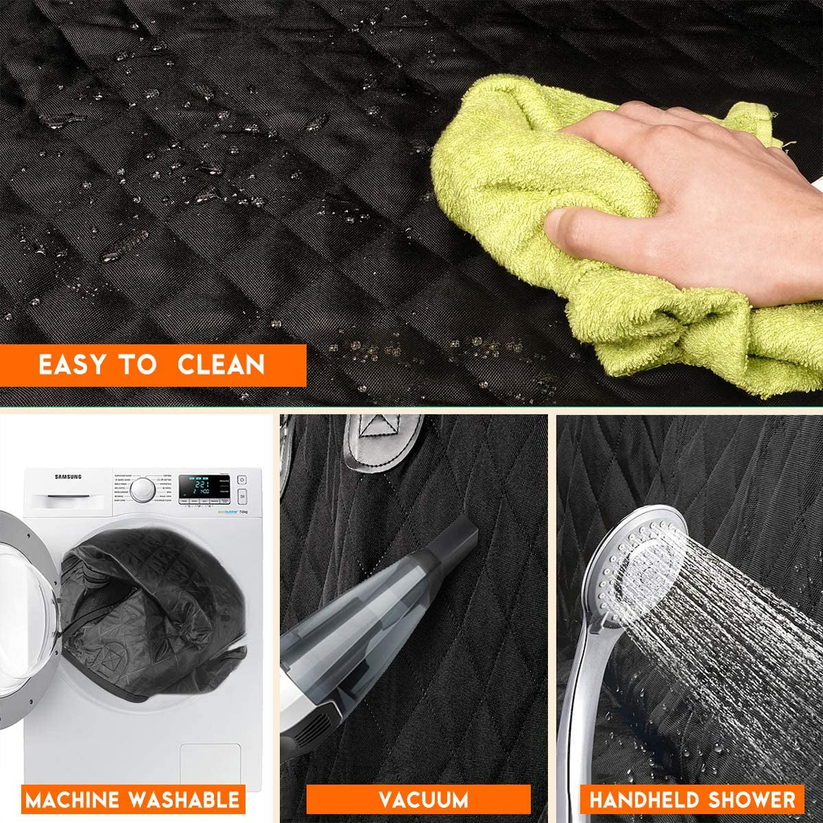 Ultimate Dog Car Seat Cover - Waterproof Back Seat Protector for Pets and Kids