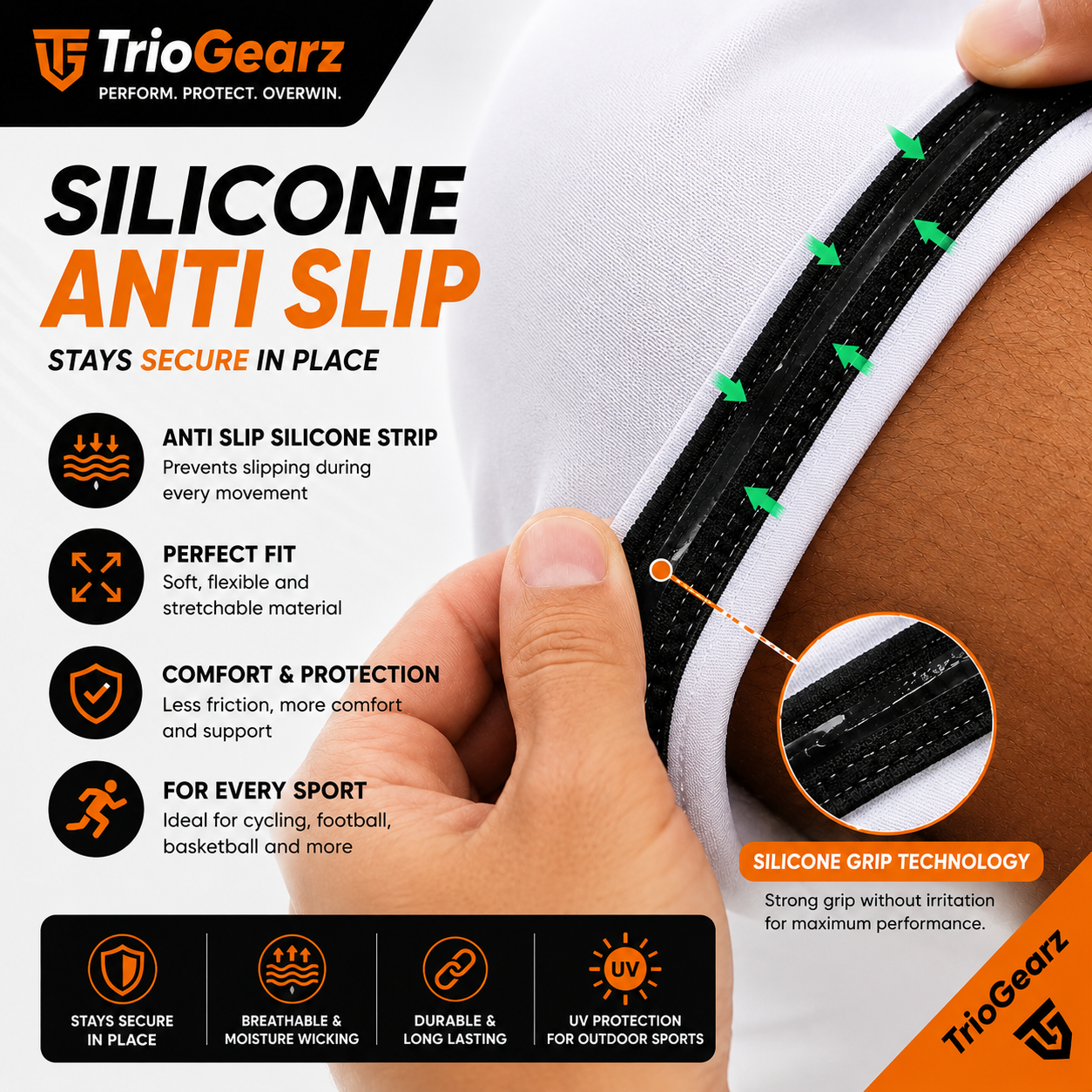 🦵 TrioGearz™ Compression Leg Sleeves (1 Pair)