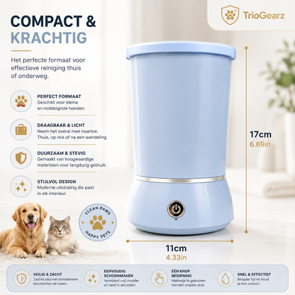 TrioGearz™ PawPure™ – Automatische Pootreiniger voor Honden & Katten 🐾