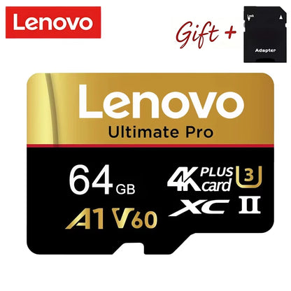 Ultra HD Lenovo 512GB SD Cards Micro TF SD Memory Card TF Cards 128GB 64GB Error Correction U1 for GoPro/Tablet/Surveillance