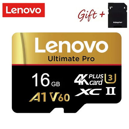 Ultra HD Lenovo 512GB SD Cards Micro TF SD Memory Card TF Cards 128GB 64GB Error Correction U1 for GoPro/Tablet/Surveillance