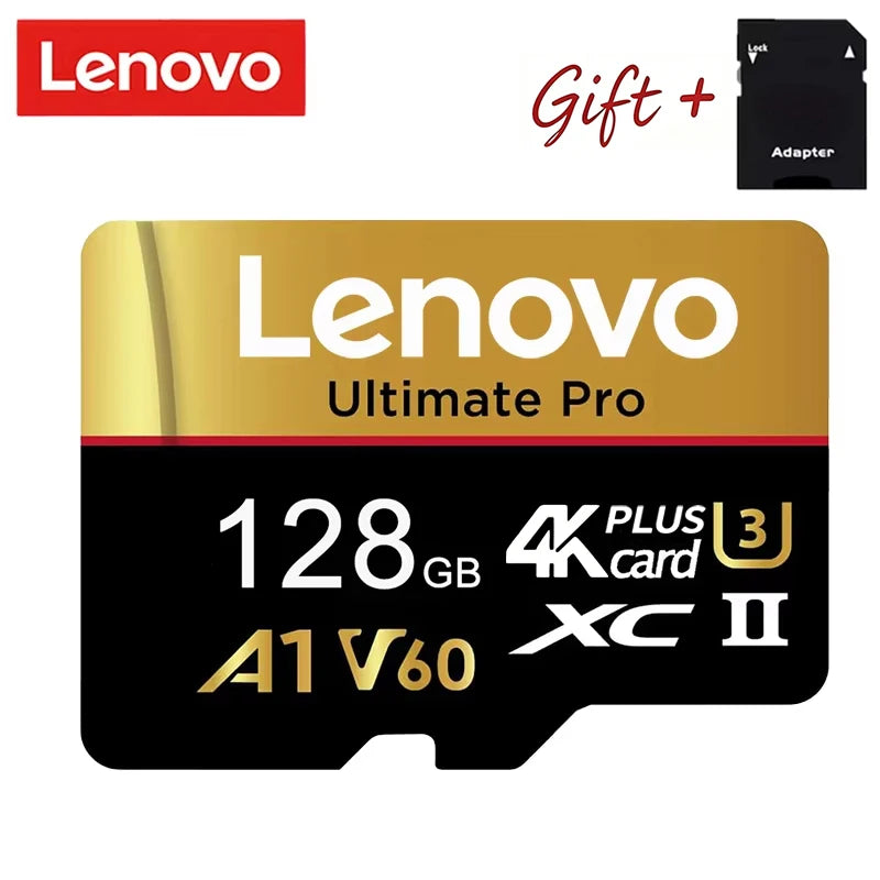 Ultra HD Lenovo 512GB SD Cards Micro TF SD Memory Card TF Cards 128GB 64GB Error Correction U1 for GoPro/Tablet/Surveillance
